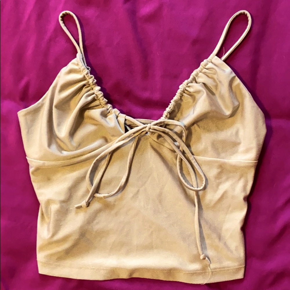 Gold Forever 21 tank top